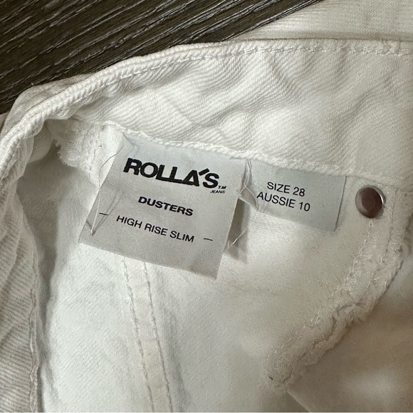 Rollas‎ Dusters High Rise Slim, Vintage White, Women’s Denim Jeans, Size 28 - Picture 7 of 15